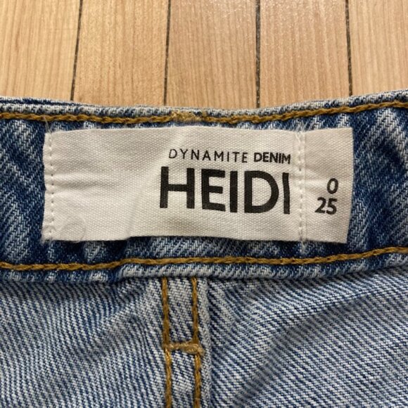 Dynamite Heidi Blue Wide Leg Cargo Denim Jeans - Picture 6 of 6